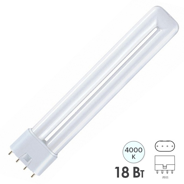 Лампа компактная люминесцентная LBL L 71010 18W 4000K 2G11 LightBest (аналог PL-L/Dulux L 18W/840)