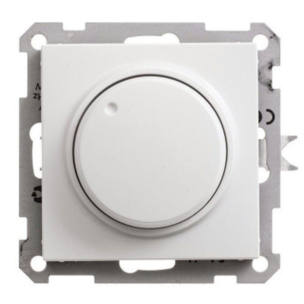 Светорегулятор (диммер) поворотный 60 - 400Вт для ламп накаливания механизм SE W59, белый