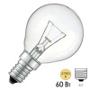 Лампа накаливания шарик ДШ (P45) 60W 230V E14 прозрачная Favor