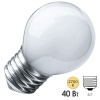 Лампа накаливания шарик ДШМТ (P45) 40W 230V E27 матовая Favor