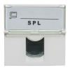 Лицевая панель 45x45 мм для 1 разъема Keyston 2 модуля SPL белый