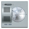 Термостат комнатный со встроенным переключателем режимов лето/зима, 2А Axolute Алюминий