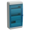 Щит накладной пластиковый КМПн-36 TEKFOR 36м белый синяя прозрачная дверь IP65 IEK (01-03-044)