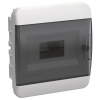 Щит встраиваемый пластиковый ЩРВ-П-8 TEKFOR 8м белый черная прозрачная дверь IP41 IEK (01-02-001)