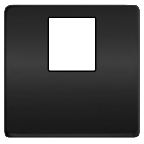 Накладка компьютерная 1-ая RJ45 Fede Graphite/черный