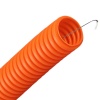 Труба гофрированная ПНД HF 50 мм гибкая с протяжкой безгалогенная оранжевая [бухта 15м] Промрукав (гофра для кабеля)