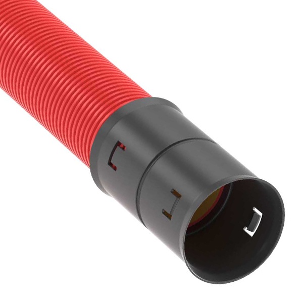 Труба гофрированная двустенная ПНД 125 мм жесткая для кабельной канализации 10кПа красная [уп.6м]DKC (гофра для кабеля)