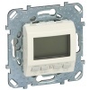 Терморегулятор комнатный (от +5 до +35 градусов) программируемый 8А SE Unica, бежевый