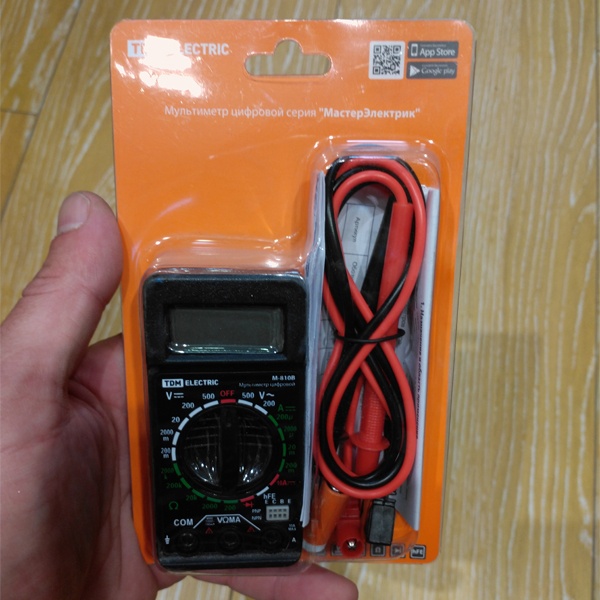 Компактный электроизмерительный прибор с цифровым индикатором М-810