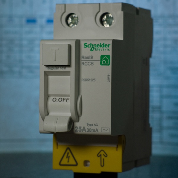 Двухполюсный выключатель дифференциального тока Шнайдер Электрик типа AC
