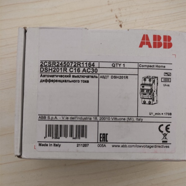 Автоматический выключатель дифференциального тока АББ, номинальный ток 16 А,