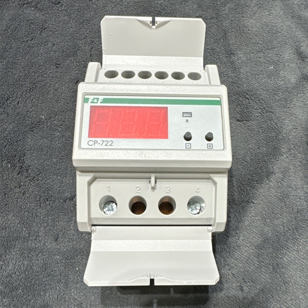 Реле контроля напряжения СР-722 в однофазной сети переменного тока и защиты электроустановок, напряжение питания 50-450 В АС, встроенный таймер, контакт 1NO, 75 А
