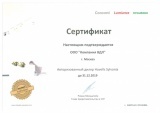 Сертификат дистрибьютора Sylvania 2019