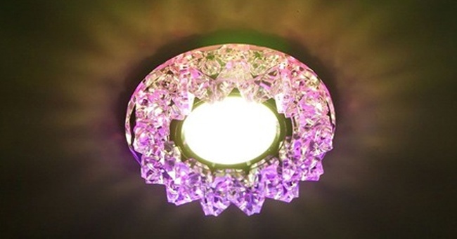 Встраиваемые декоративные светильники MR16 c LED подсветкой под цоколь G5.3/GU5.3