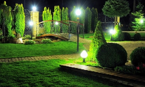 Садово-парковые светильники на основании