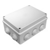 Коробка распаячная 150х110х70 мм для о/п безгалогенная (HF) серая [уп.28шт] IP55 Промрукав