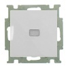 Выключатель кнопочный с подсветкой ABB Basic 55 цвет белый шале (2026 UCN-96-50)