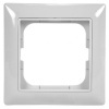 Рамка ABB Basic 55 1пост цвет белый шале (2511-96)