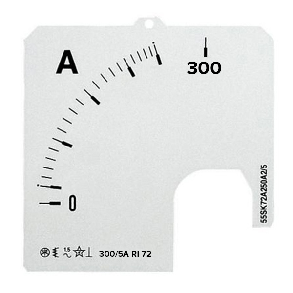 Шкала для амперметра ABB SCL 1/300A A1