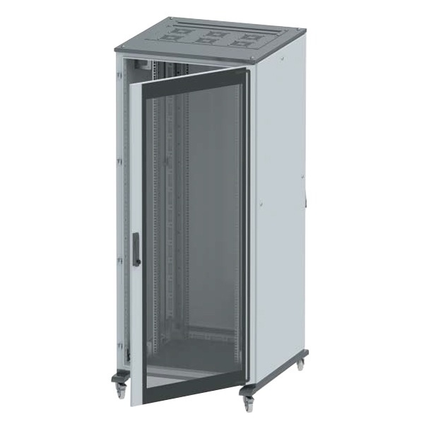 Напольный шкаф IT-STI 24U 600х1000 передняя дверь стекло,задняя дверь глухая серый DKC