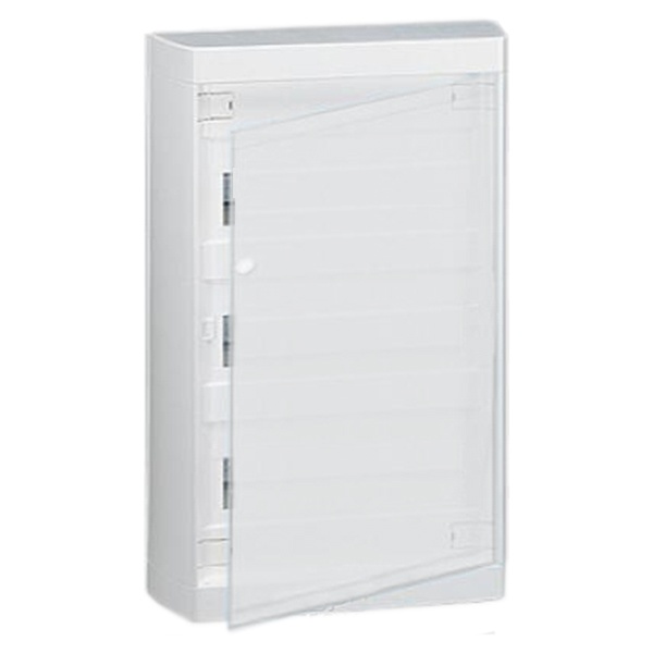 Щит пластиковый накладной Nedbox на 3x12 (+3) модулей белая металлическая дверь шины N+PE Legrand