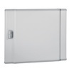 Дверь металлическая выгнутая для шкафов Legrand XL3 160-400 высотой 450мм 2 рейки