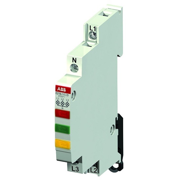 Лампа индикации ABB E219-3EDC 3 светодиода желтый/зеленый/красный 415-250В AC переменного тока 0,5 м