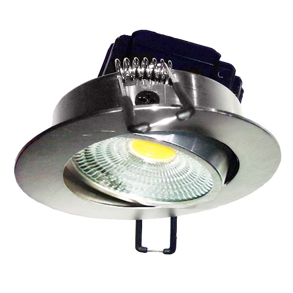 Встраиваемый светильник FL-LED Consta B 7W Aluminium 6400K 560lm хром круглый поворотный (S414)