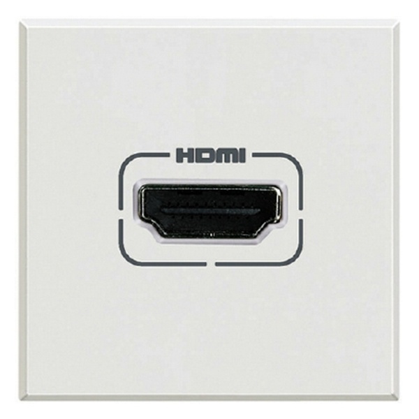 Розетка HDMI 2 модуля Axolute Белый