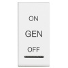 Клавиши с символами системы автоматизации для 2 функций 1м ON-OFF-GEN Bticino LivingLight белый