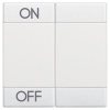 Клавиши с символами для системы автоматизации для 2 функций 2м ON-OFF Bticino LivingLight белый