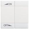 Клавиши с символами для автоматизации для 2 функций 2м регулировка ON-OFF LivingLight белый