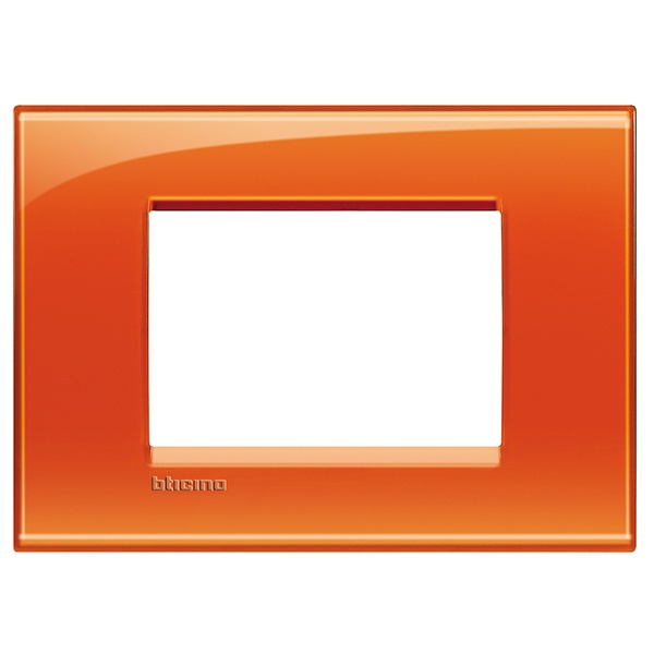 Рамка прямоугольная LivingLight 3 модуля Оранжевый Bticino