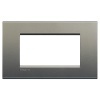 Рамка прямоугольная LivingLight 4 модуля, цвет Серый шелк Bticino