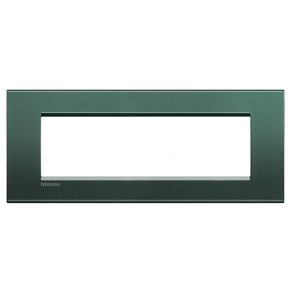 Рамка прямоугольная LivingLight 7 модулей, цвет Зеленый шелк Bticino