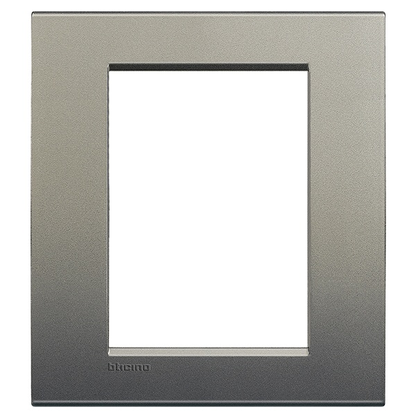 Рамка прямоугольная LivingLight 3+3 модуля, цвет Серый шелк Bticino