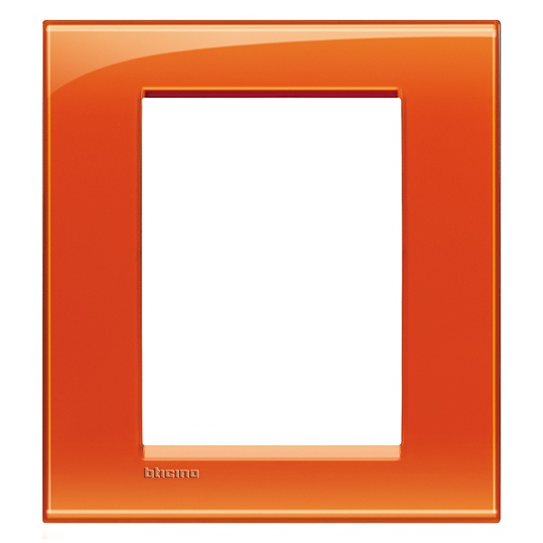 Рамка прямоугольная LivingLight 3+3 модуля Оранжевый Bticino