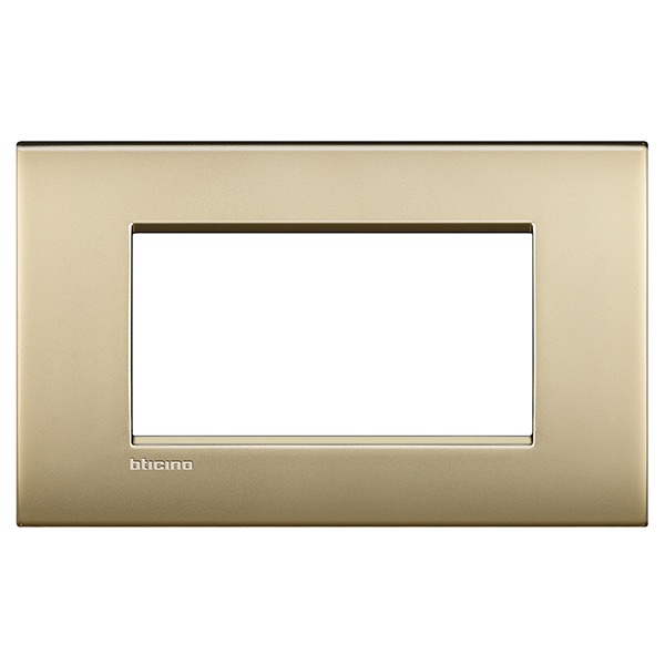 Рамка LivingLight AIR 4 модуля, цвет Матовое золото