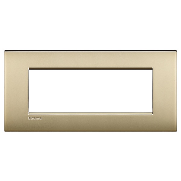 Рамка LivingLight AIR 7 модулей, цвет Матовое золото