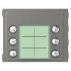 Панель лицевая модуля доп.кнопок вызова (6-8), 6 кнопок, Robur