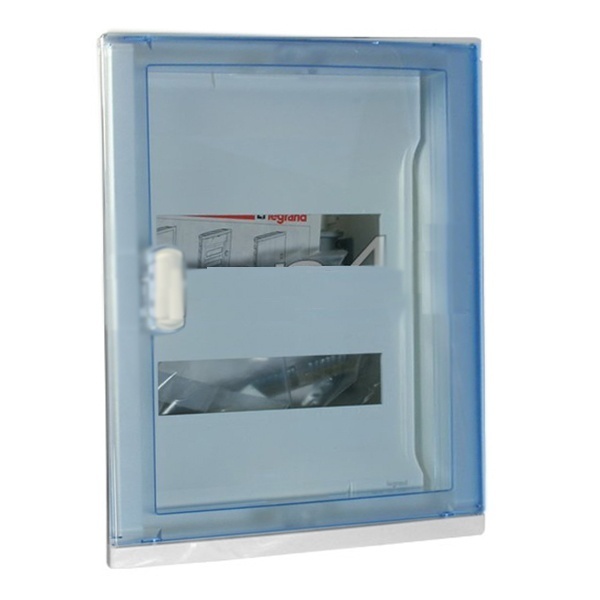 Щит пластиковый встраиваемый Nedbox на 2x12 (+4) модулей прозрачная дверь шины N+PE Legrand