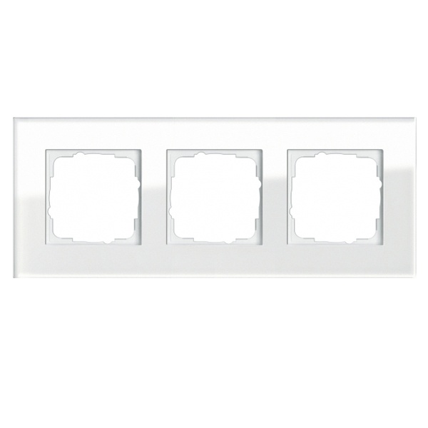 Рамка 3-ая Gira Esprit Белое стекло