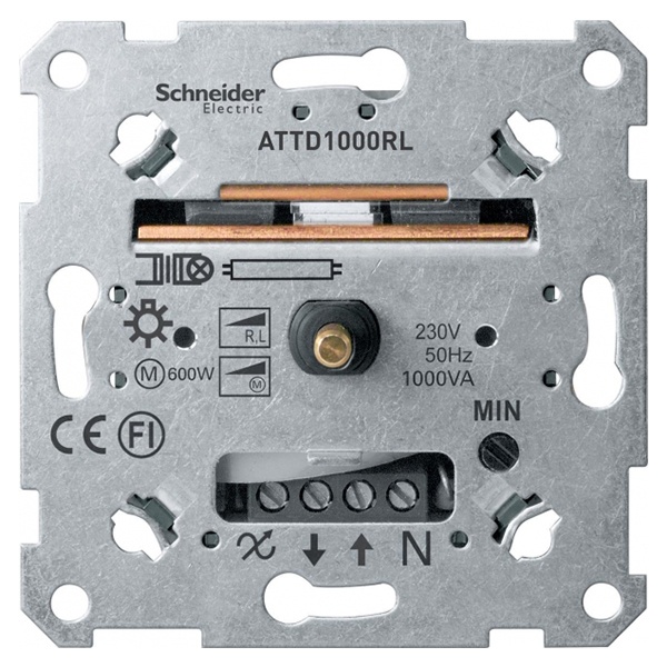 Светорегулятор поворотный(индуктивная нагрузка) 60-1000Вт Merten механизм
