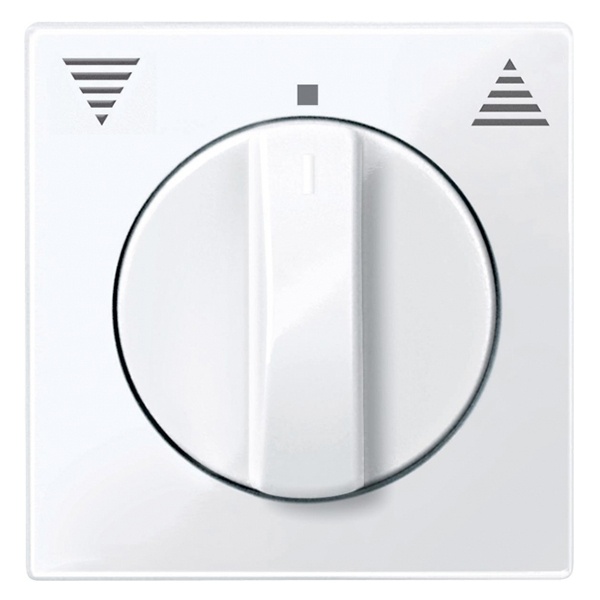 Накладка для кноп/клав. выключателя рольставней System M Merten активный белый