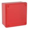 Коробка ответвительная Express 100х100х50мм с гладкими стенками цвет красный IP56 DKC