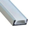 Профиль для светодиодной ленты LED CAB262 накладной 15,2х6,5мм (11мм) алюминиевый 2 метра, комплект