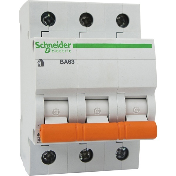 Автоматический выключатель Schneider Electric ВА63 3п 16A C 4,5 кА (автомат электрический)