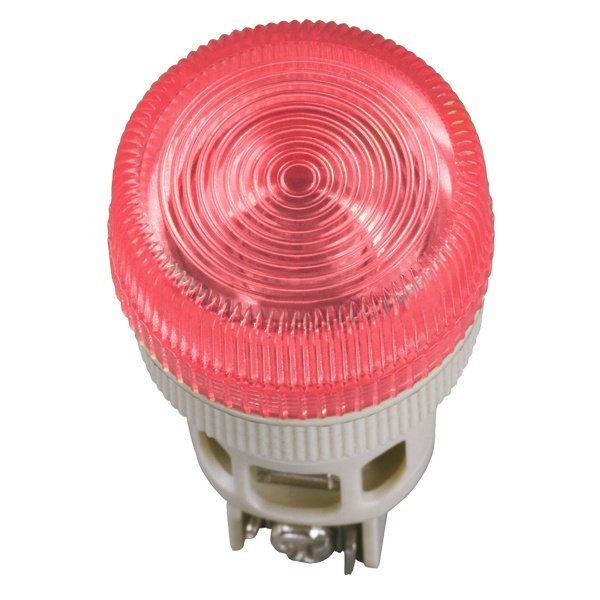 Лампа ИЭК ENR-22 сигнальная d22мм красный неон/240В цилиндр