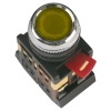 Кнопка ABLFS-22 желтый d22мм неон/240В 1НО+1НЗ ИЭК