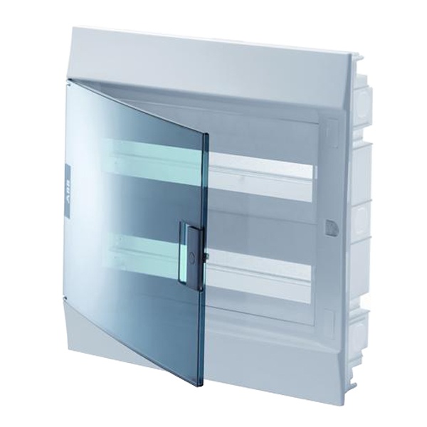 Шкаф в нишу ABB Mistral41 24М (2x12) зеленая дверь без клеммного блока 41A12X22